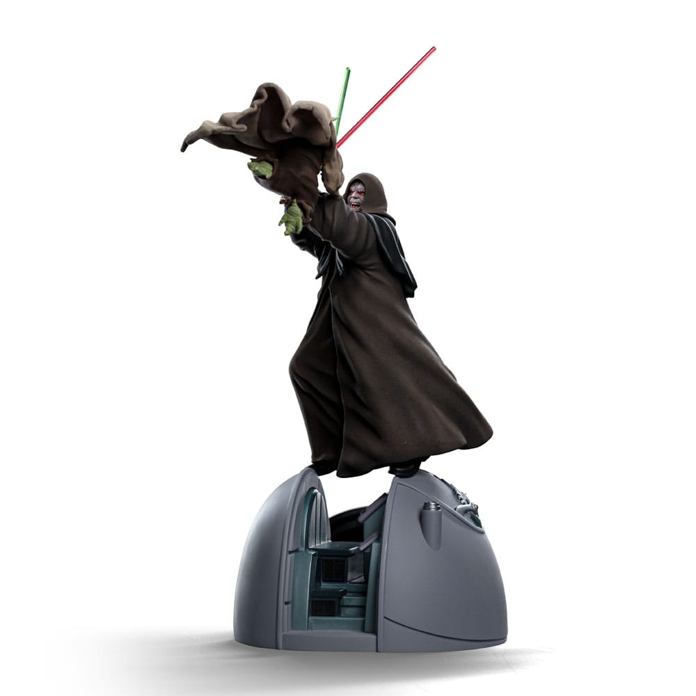 Statua Star Wars Deluxe Art Scale 1/10 Yoda contro l'Imperatore Palpatine (esclusiva CCXP 2024) 31 cm